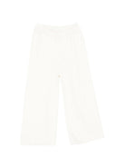 Pantaloni per bambina Louise Misha bianchi con elastico in vita - Rubino Kids