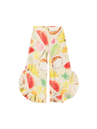 Pantaloni per bambina Molo Aretha beige con stampa grafica - Rubino Kids