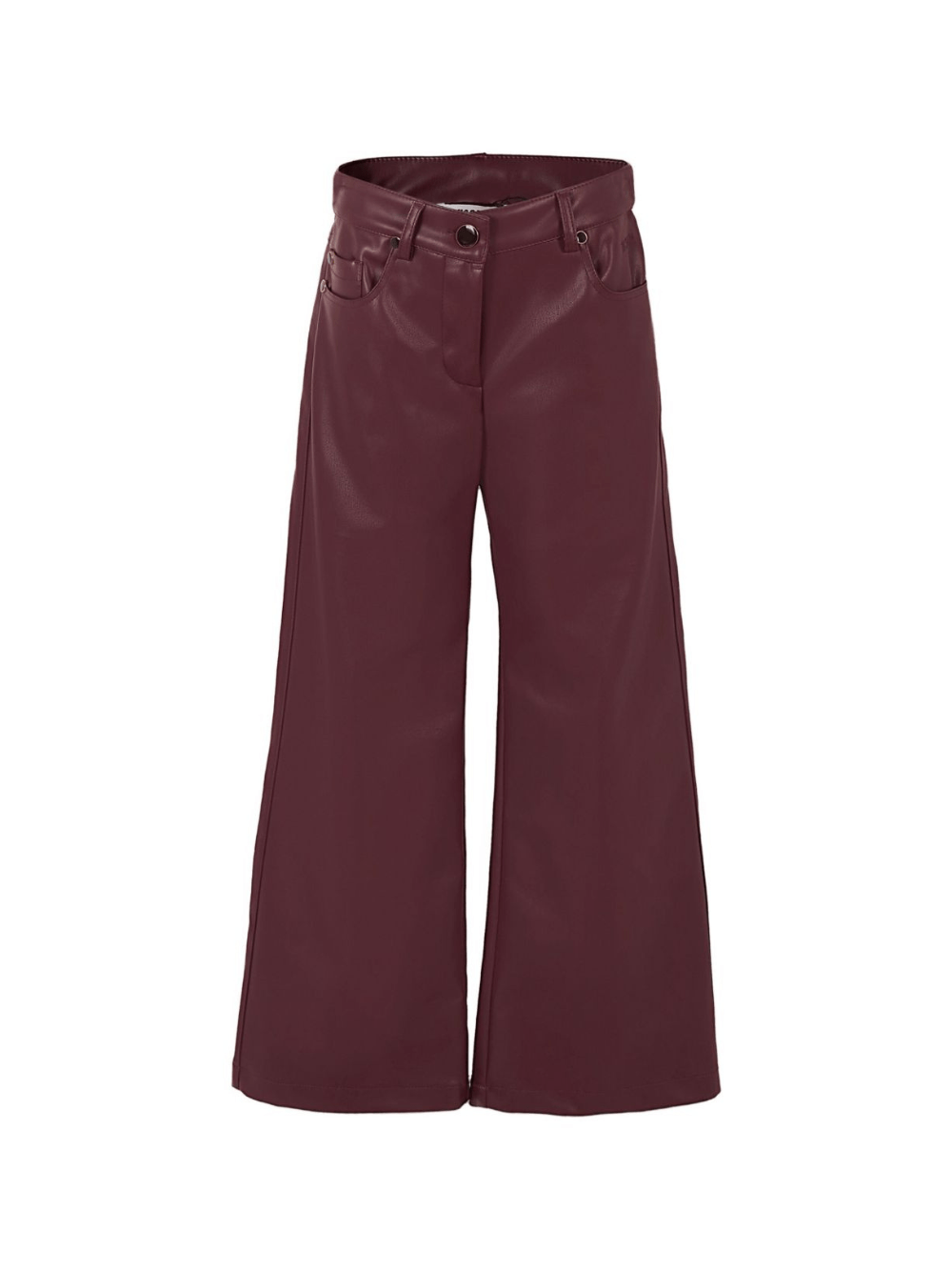 Pantaloni per bambina MSGM Kids rossi con gamba ampia - Rubino Kids