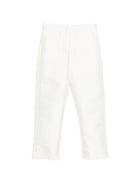 Pantaloni per bambina Simonetta bianco con tasche laterali - Rubino Kids