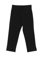 Pantaloni per bambina Simonetta nero con decorazione a cuore - Rubino Kids