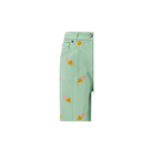 Pantaloni per bambina Stella McCartney Kids verde con dettagli cuoricini - Rubino Kids