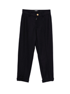 Pantaloni per bambino Balmain Kids blu con logo ricamato - Rubino Kids