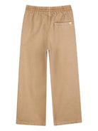 Pantaloni per bambino Billieblush beige con coulisse - Rubino Kids