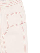 Pantaloni per bambino Bobo Choses beige con tasche posteriori - Rubino Kids