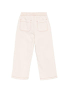 Pantaloni per bambino Bobo Choses beige con tasche posteriori - Rubino Kids