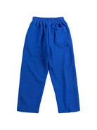 Pantaloni per bambino Bobo Choses blu con logo sul davanti - Rubino Kids