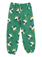 Pantaloni per bambino Bobo Choses verdi con stampa oca - Rubino Kids
