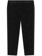 Pantaloni per bambino Dolce & Gabbana Kids nero con logo DG jacquard - Rubino Kids