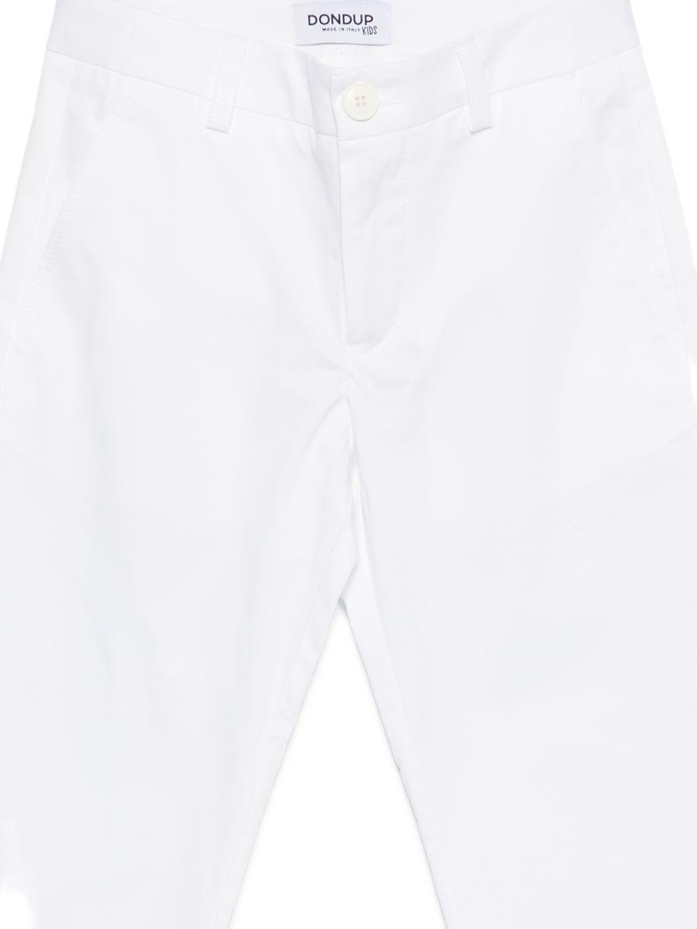 Pantaloni per bambino DONDUP Kids bianchi con tasca posteriore - Rubino Kids