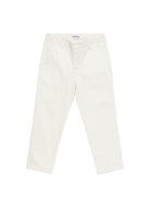 Pantaloni per bambino DONDUP Kids bianco con chiusura a bottone - Rubino Kids