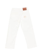 Pantaloni per bambino Etro Kids bianchi con ricamo - Rubino Kids