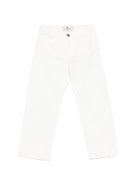 Pantaloni per bambino Etro Kids bianchi con ricamo - Rubino Kids