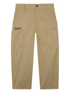 Pantaloni per bambino Givenchy Kids beige con tasche cargo - Rubino Kids