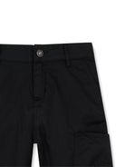 Pantaloni per bambino Givenchy Kids nero con logo - Rubino Kids