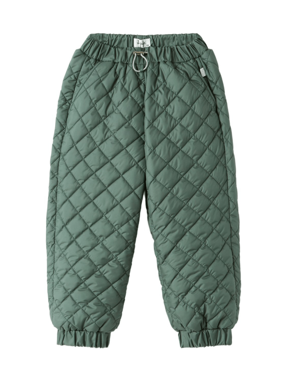 Pantaloni per bambino Il Gufo verde con motivo trapuntato - Rubino Kids