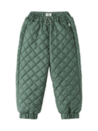 Pantaloni per bambino Il Gufo verde con motivo trapuntato - Rubino Kids