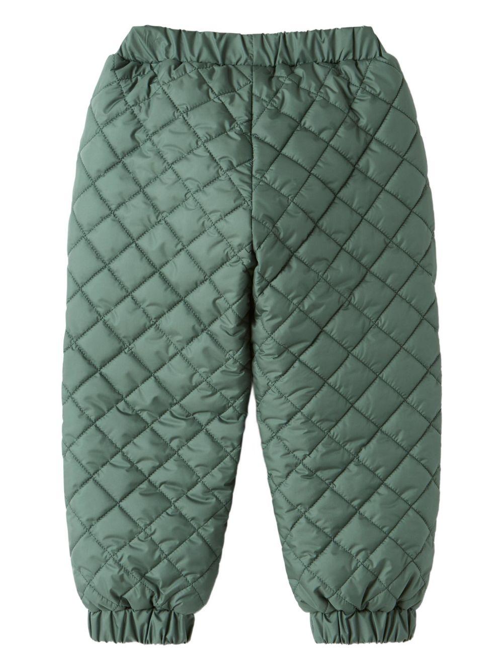 Pantaloni per bambino Il Gufo verde con motivo trapuntato - Rubino Kids