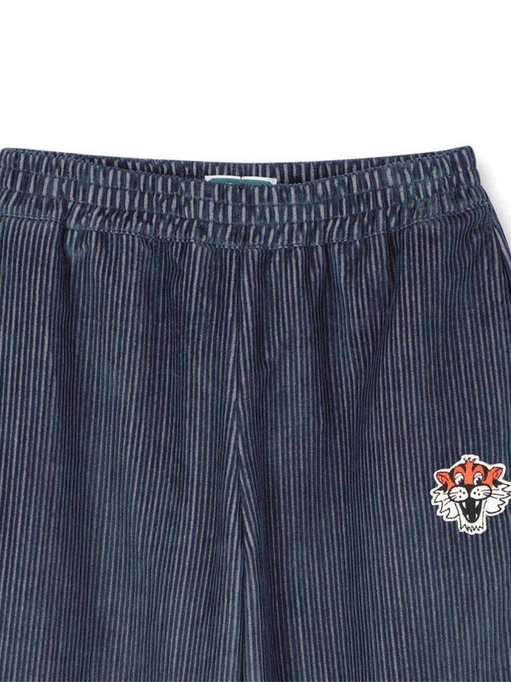 Pantaloni per bambino Kenzo Kids blu con vita elasticizzata - Rubino Kids