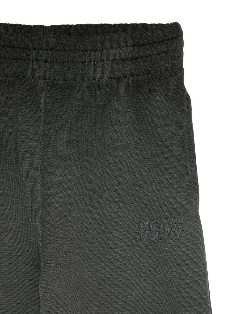Pantaloni per bambino MSGM Kids grigio con cintura elasticizzata - Rubino Kids