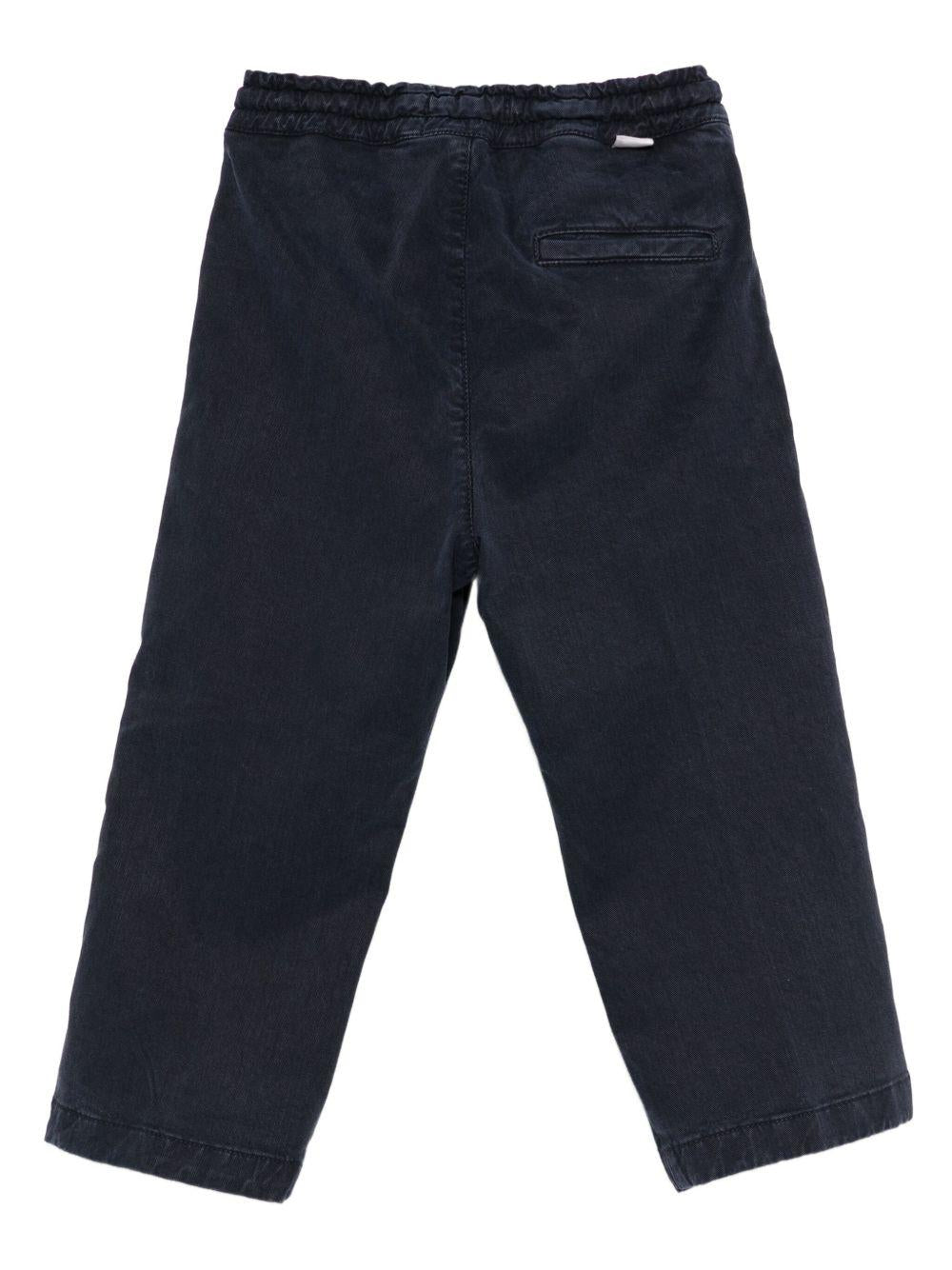 Pantaloni per bambino Paolo Pecora Kids blu con coulisse - Rubino Kids