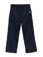 Pantaloni per bambino Paolo Pecora Kids blu con piega - Rubino Kids
