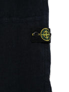Pantaloni per bambino Stone Island Junior blu con applicazione Compass - Rubino Kids