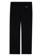 Pantaloni per bambino Versace Kids nero con placca Medusa - Rubino Kids