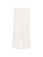 Pantaloni per donna Alysi beige con design plissettato - Rubino Kids