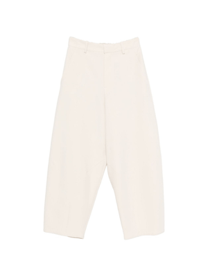 Pantaloni per donna Alysi bianchi con tasche posteriori a filetto