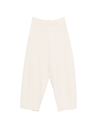 Pantaloni per donna Alysi bianchi con tasche posteriori a filetto - Rubino Kids