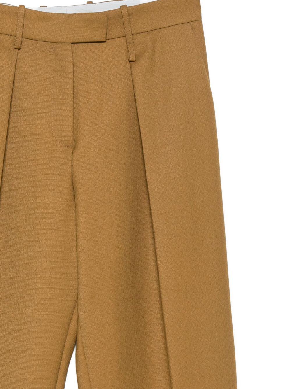 Pantaloni per donna Alysi marroni con tasca con patta - Rubino Kids