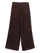 Pantaloni per donna ALYSI marroni con tasche posteriori - Rubino Kids