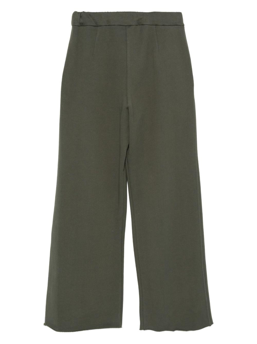 Pantaloni per donna Alysi verdi con dettagli plissettati - Rubino Kids