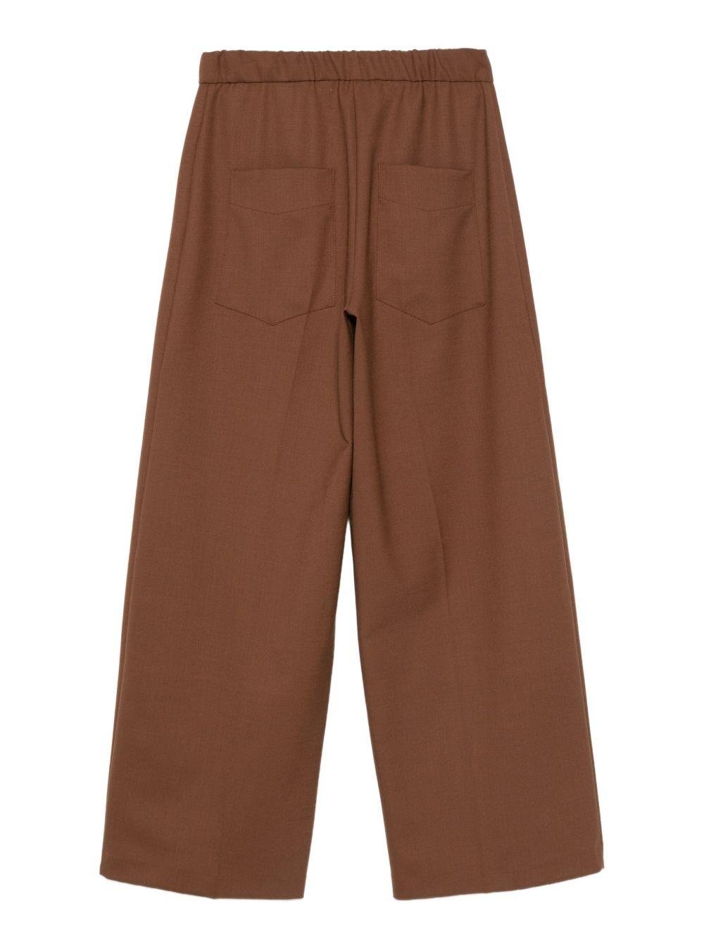 Pantaloni per donna Merci marrone con vita elasticizzata - Rubino Kids