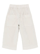 Pantaloni per neonata Album di Famiglia Kids beige con tasche posteriori applicate - Rubino Kids