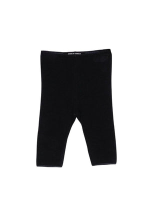 Pantaloni per neonata Album Di Famiglia Kids neri con elastico in vita