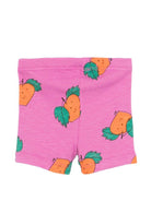 Pantaloni per neonata Bobo Choses fucsia con stampa grafica - Rubino Kids