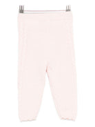 Pantaloni per neonata Louise Misha rosa con dettagli floreali - Rubino Kids