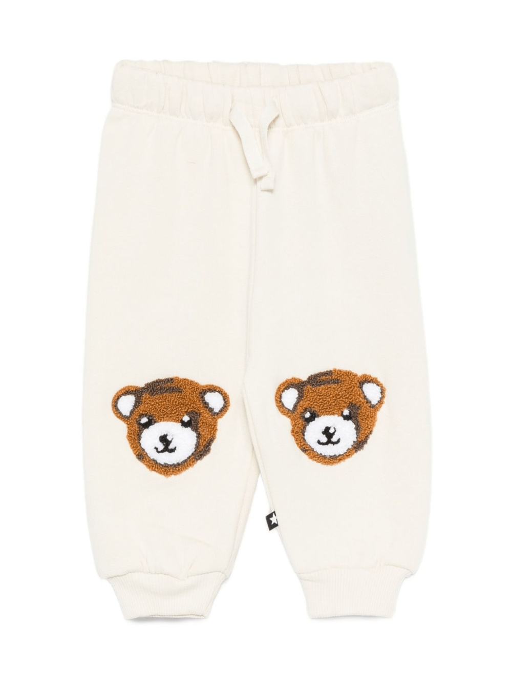 Pantaloni per neonati Molo bianco con ricamo orsetto - Rubino Kids