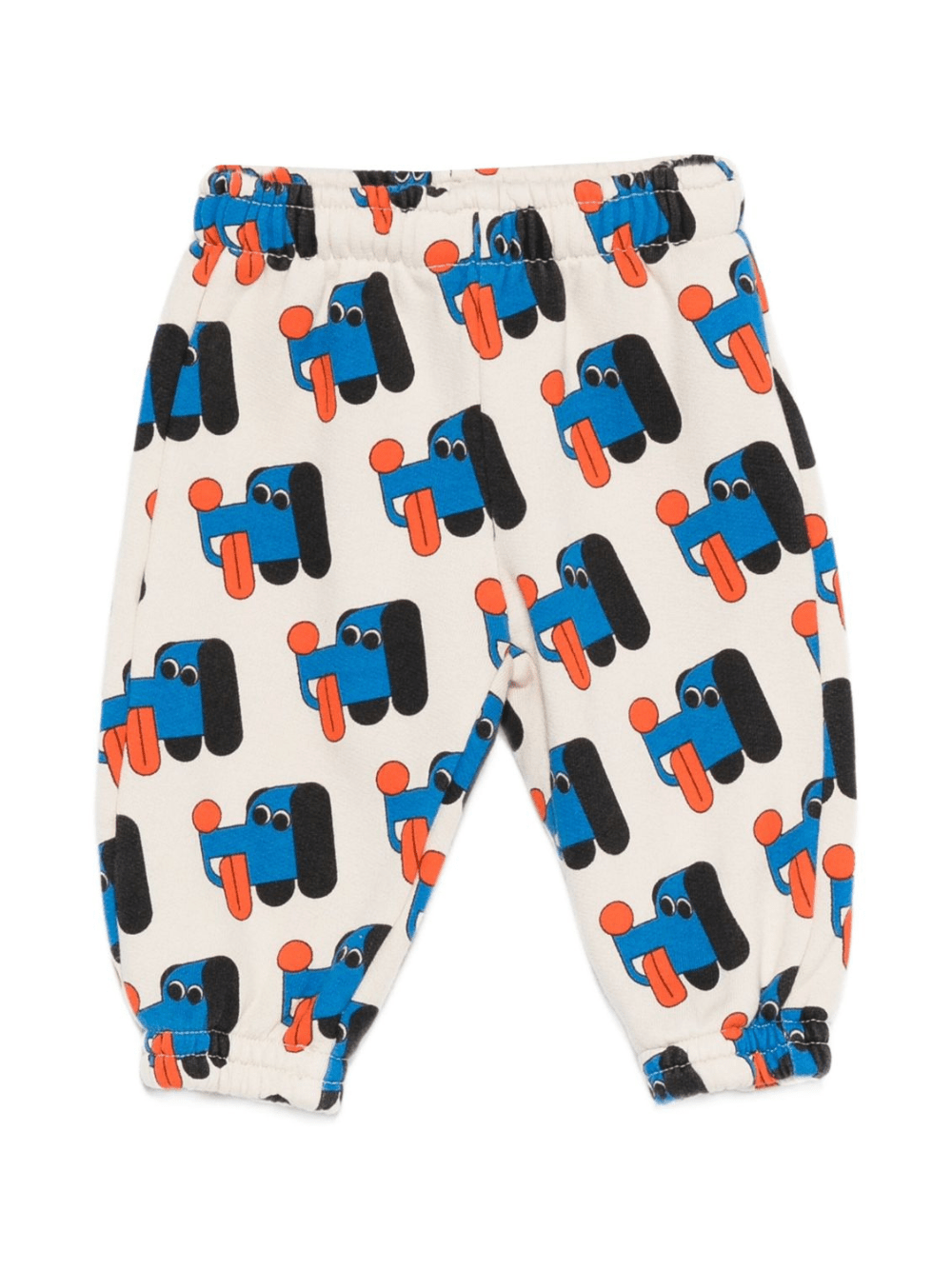 Pantaloni per neonato Bobo Choses bianchi con stampa cane - Rubino Kids
