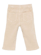 Pantaloni per neonato Il Gufo beige con tasche laterali - Rubino Kids