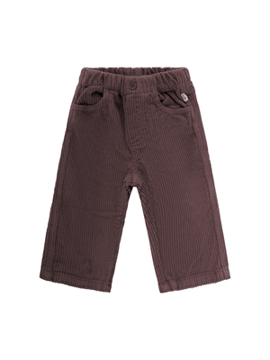 Il Gufo brown baby trousers with side pockets