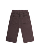 Pantaloni per neonato Il Gufo marrone con tasche laterali - Rubino Kids