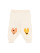Pantaloni per neonato Molo bianco con stampa a cuore - Rubino Kids