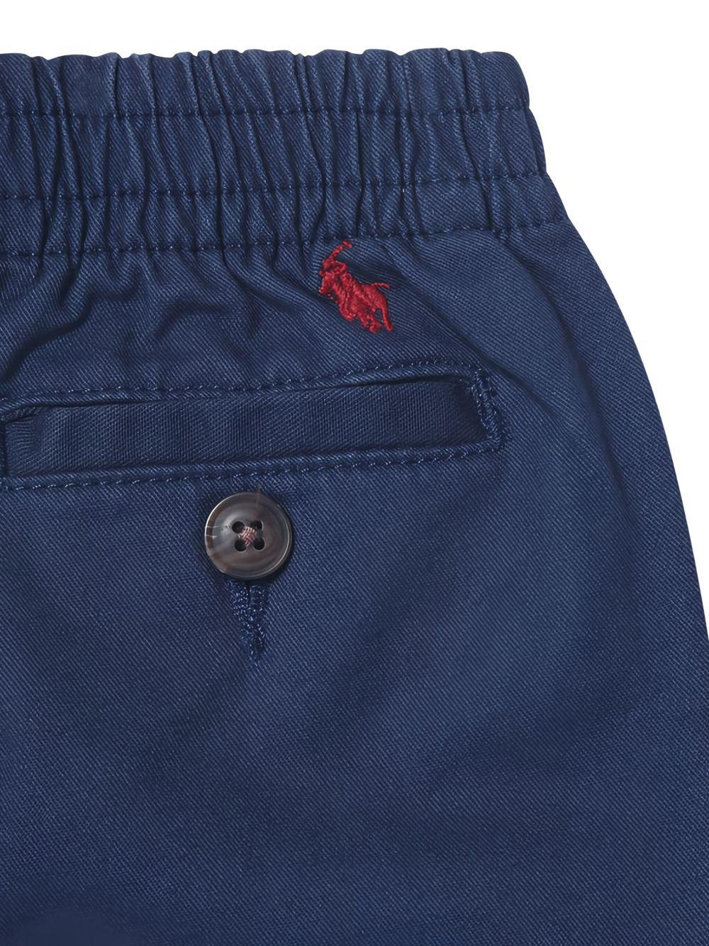 Pantaloni per neonato Polo Ralph Lauren Kids blu con motivo Polo Pony - Rubino Kids