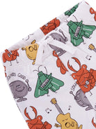 Pantaloni per neonato Stella McCartney Kids bianchi con stampa elementi musicali - Rubino Kids