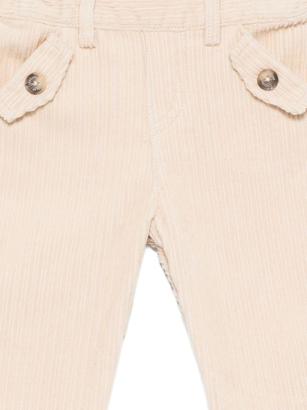 Pantaloni per neonato Tartine Et Chocolat beige con tasche ad aletta - Rubino Kids