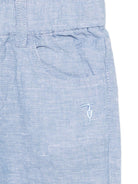 Pantaloni per neonato TRUSSARDI JUNIOR azzurro con tasche - Rubino Kids