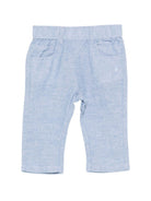 Pantaloni per neonato TRUSSARDI JUNIOR azzurro con tasche - Rubino Kids